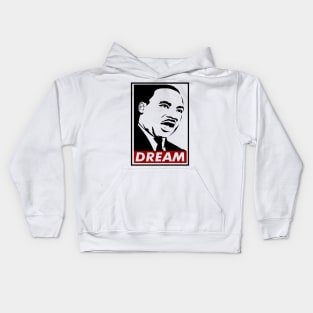 Dream, Martin Luther King, MLK, Black History Kids Hoodie